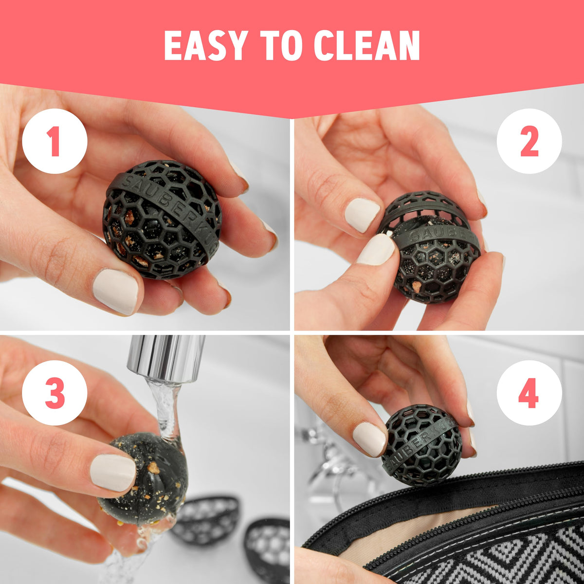 Bag cleaning ball